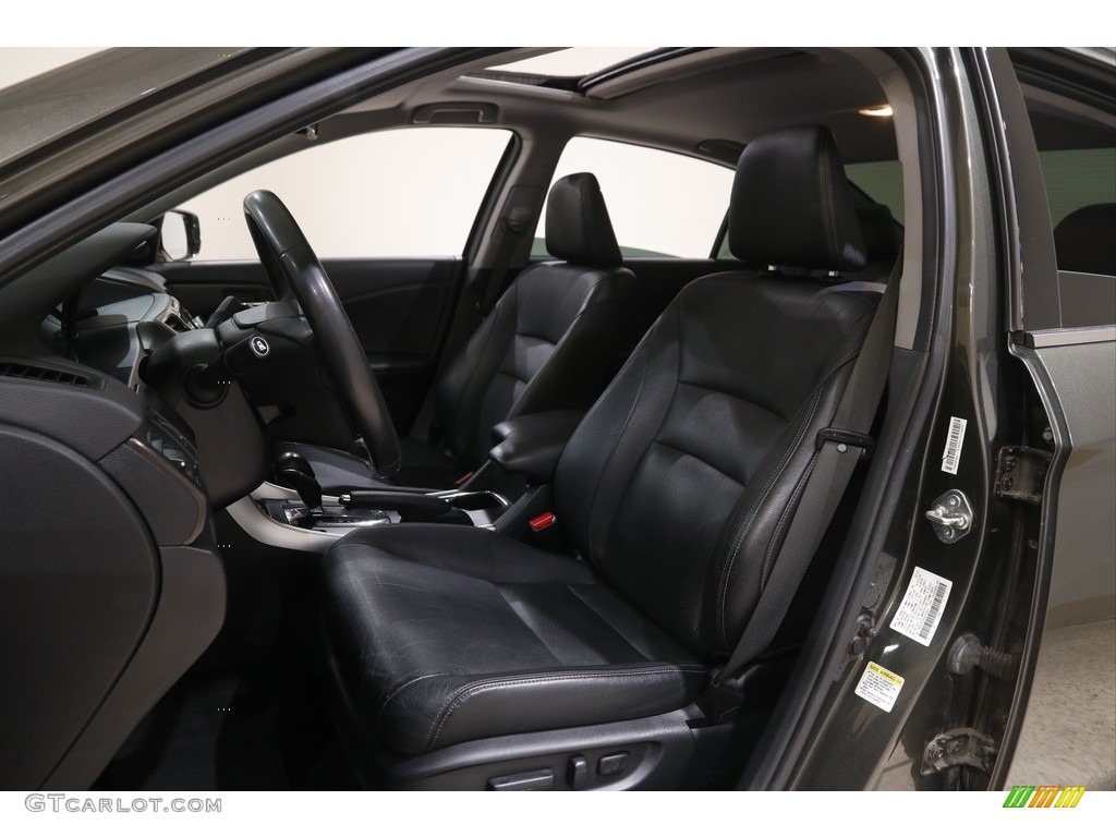 2014 Accord EX-L V6 Sedan - Hematite Metallic / Black photo #5