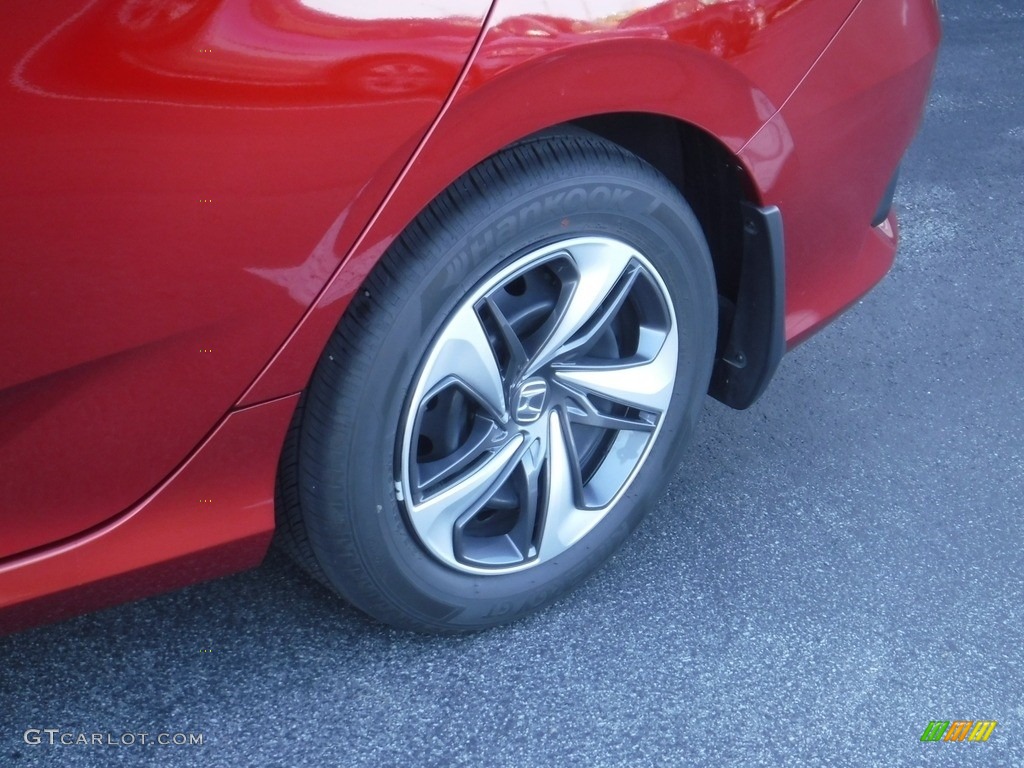 2020 Civic LX Sedan - Molten Lava Pearl / Black photo #3