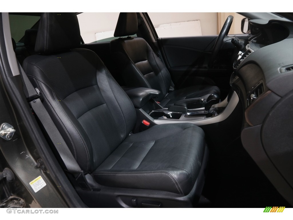 2014 Accord EX-L V6 Sedan - Hematite Metallic / Black photo #16