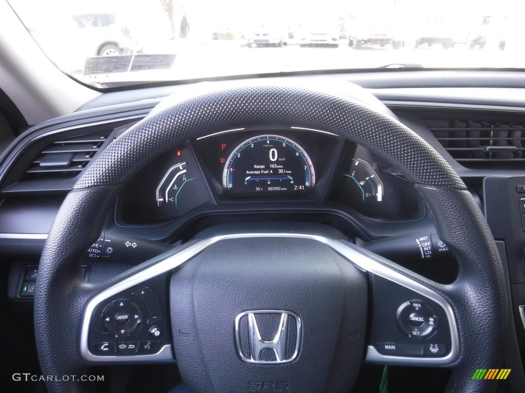 2020 Civic LX Sedan - Molten Lava Pearl / Black photo #17