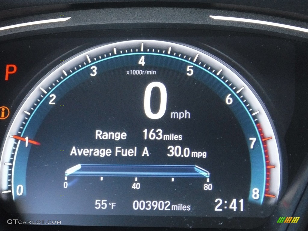 2020 Civic LX Sedan - Molten Lava Pearl / Black photo #28