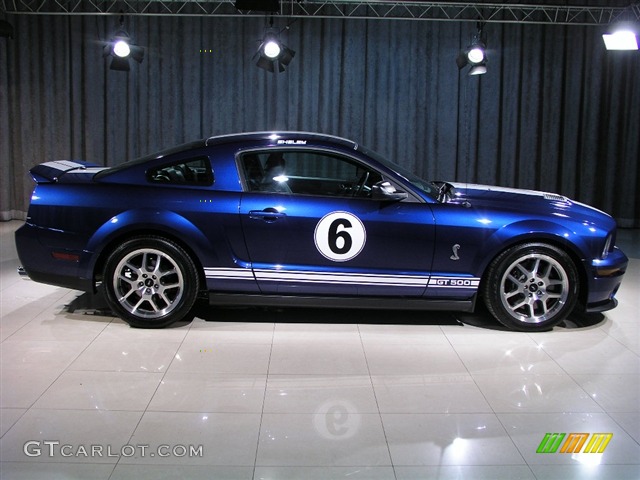 2007 Mustang Shelby GT500 Coupe - Vista Blue Metallic / Black Leather photo #18