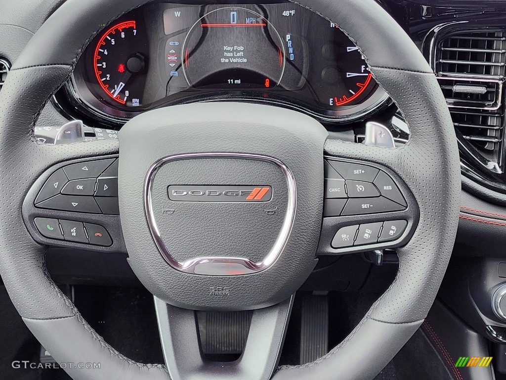2023 Dodge Durango R/T AWD Black Steering Wheel Photo #145755779