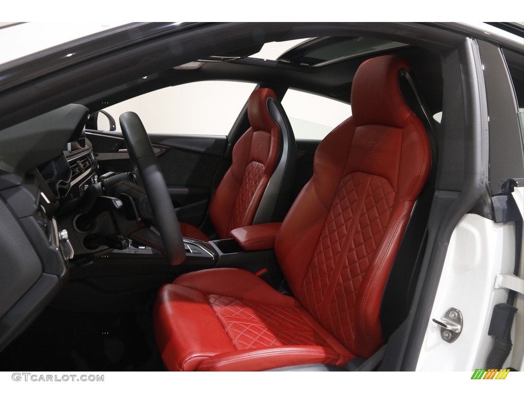 Magma Red Interior 2019 Audi S5 3.0T quattro Sportback Photo #145756580
