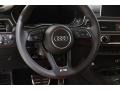 2019 Audi S5 Magma Red Interior Steering Wheel Photo