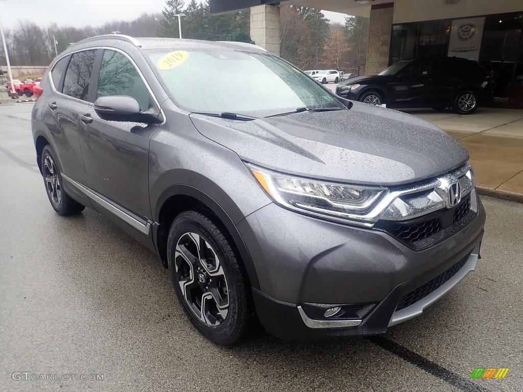 2019 CR-V Touring AWD - Modern Steel Metallic / Gray photo #8