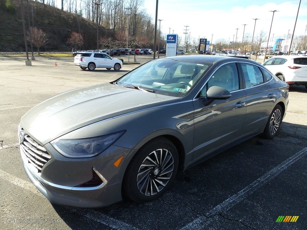 2021 Sonata Limited Hybrid - Hampton Gray / Dark Gray photo #1