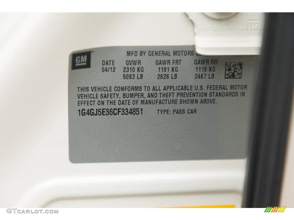 2012 LaCrosse FWD - White Diamond Tricoat / Cashmere photo #40