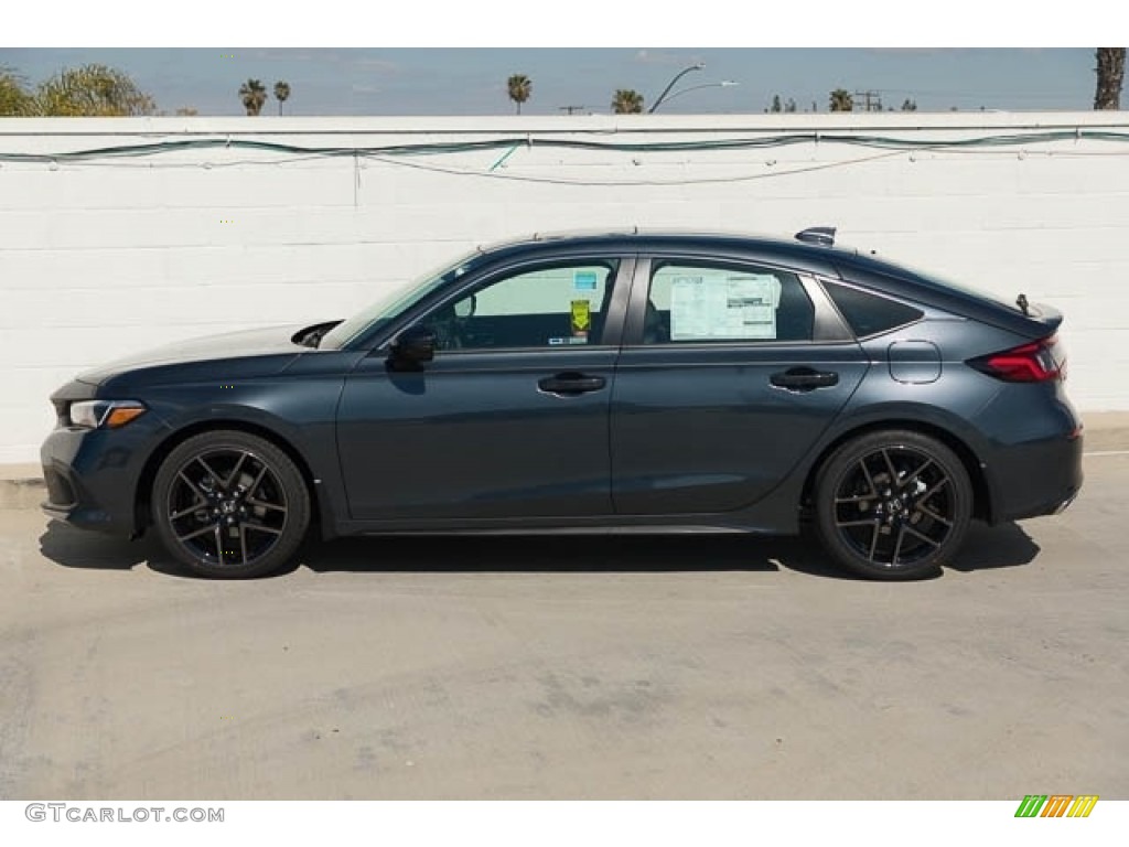 Meteorite Gray Metallic 2023 Honda Civic Sport Touring Hatchback Exterior Photo #145761265