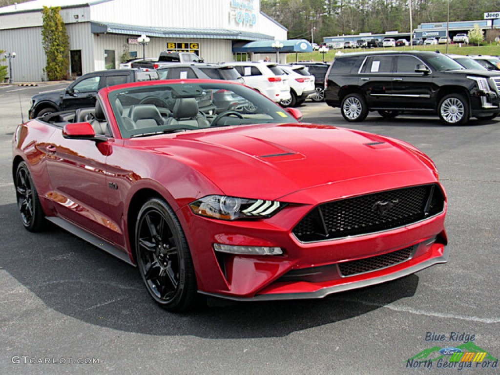 2020 Mustang GT Premium Convertible - Rapid Red / Ebony photo #7