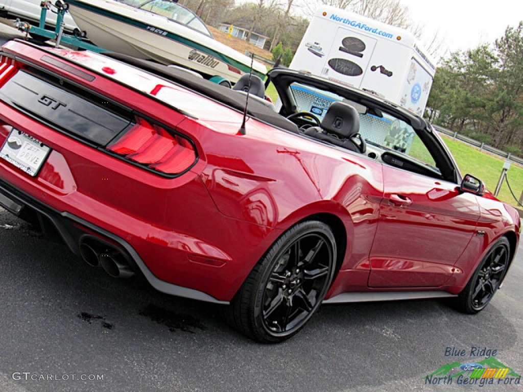 2020 Mustang GT Premium Convertible - Rapid Red / Ebony photo #29