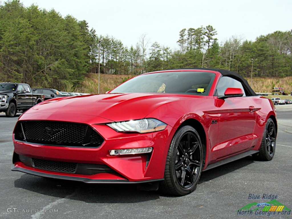 2020 Mustang GT Premium Convertible - Rapid Red / Ebony photo #31