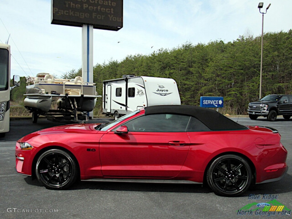 2020 Mustang GT Premium Convertible - Rapid Red / Ebony photo #32