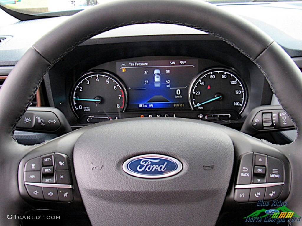 2023 Ford Maverick Lariat AWD Desert Brown Steering Wheel Photo #145762672