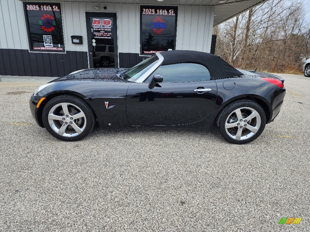 2008 Solstice GXP Roadster - Mysterious Black / Ebony photo #1