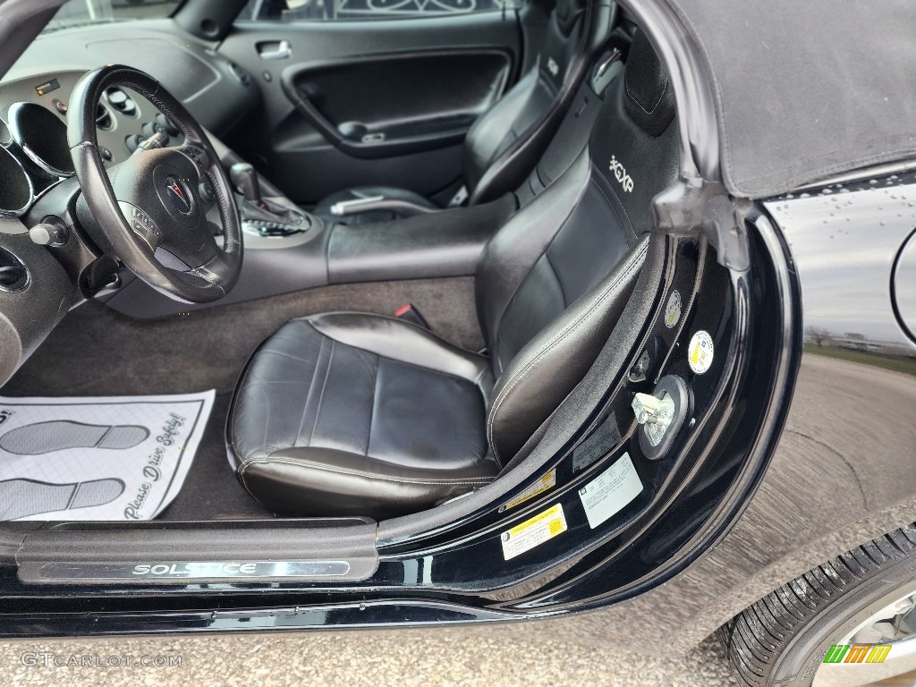 2008 Solstice GXP Roadster - Mysterious Black / Ebony photo #7