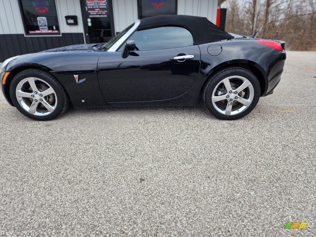 2008 Solstice GXP Roadster - Mysterious Black / Ebony photo #12