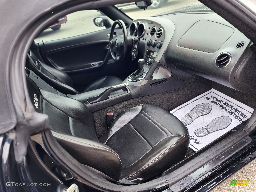 2008 Solstice GXP Roadster - Mysterious Black / Ebony photo #13