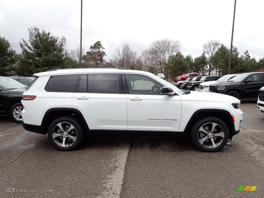 2023 Grand Cherokee L Limited 4x4 - Bright White / Global Black photo #6