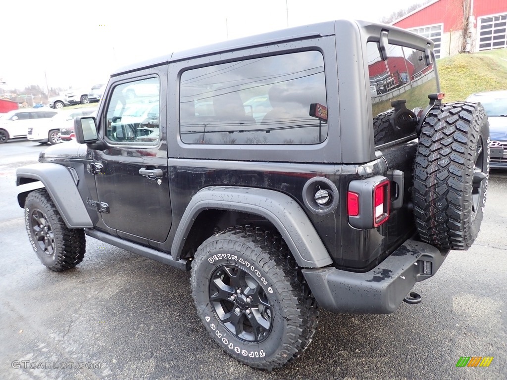 2023 Wrangler Willys 4x4 - Black / Black photo #3