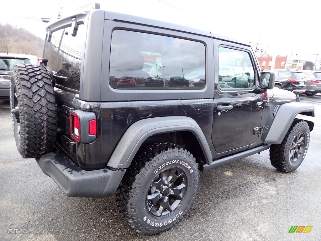2023 Wrangler Willys 4x4 - Black / Black photo #6