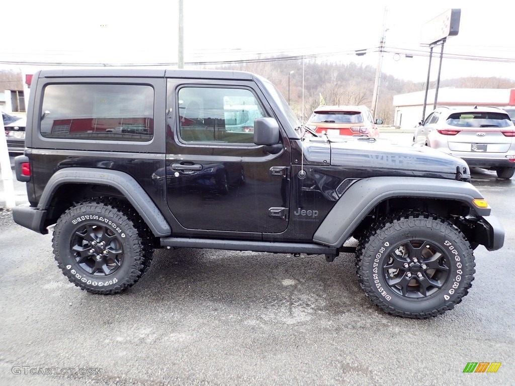 2023 Wrangler Willys 4x4 - Black / Black photo #7