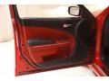 Black/Ruby Red 2022 Dodge Charger Scat Pack Door Panel