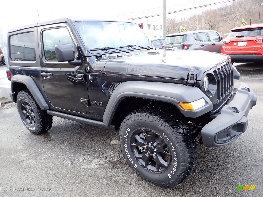 2023 Wrangler Willys 4x4 - Black / Black photo #8
