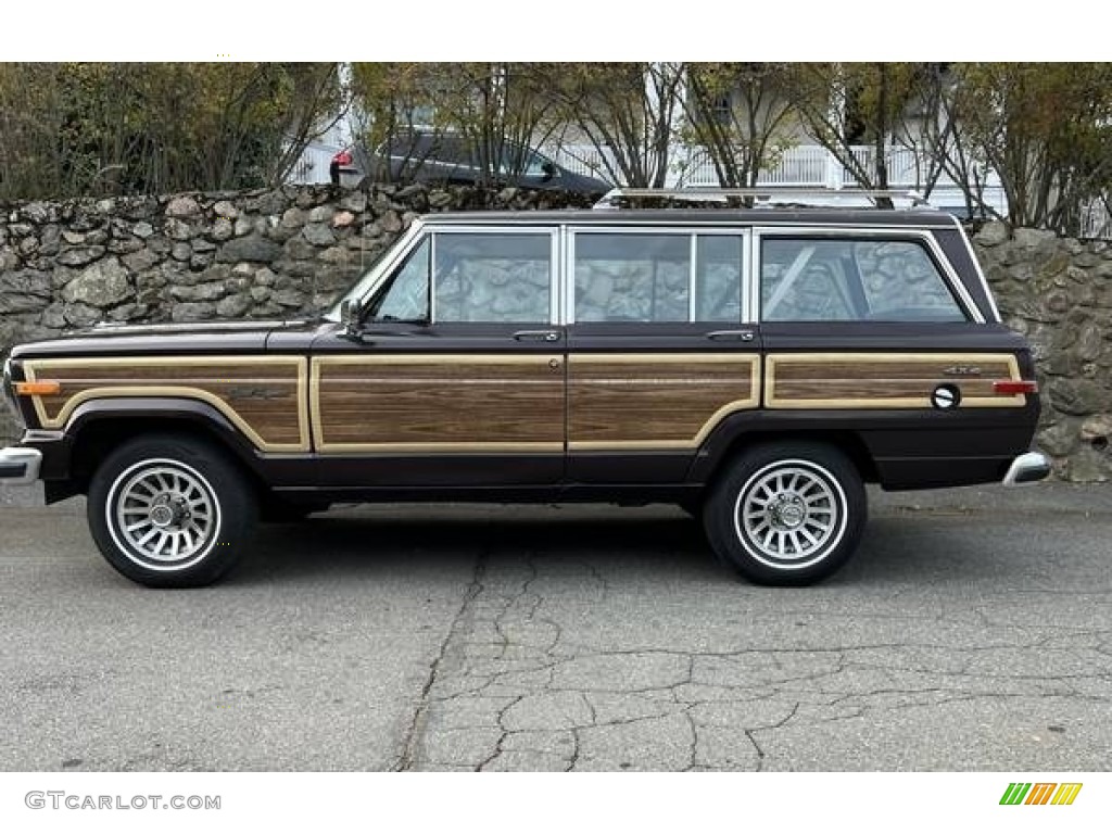 Black Cherry Pearl 1989 Jeep Grand Wagoneer 4x4 Exterior Photo #145766601