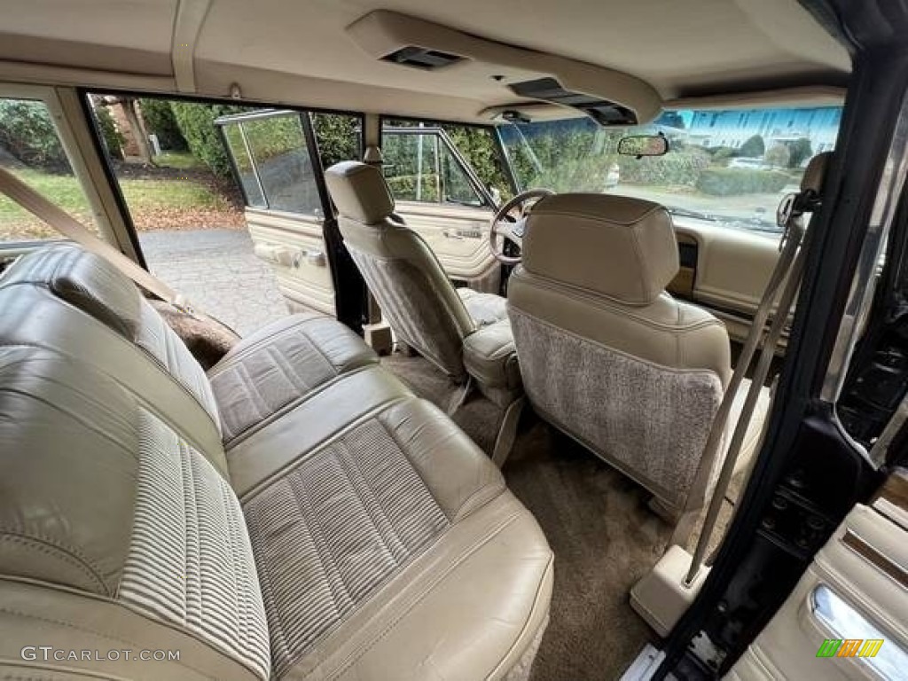 Sand Interior 1989 Jeep Grand Wagoneer 4x4 Photo #145766700
