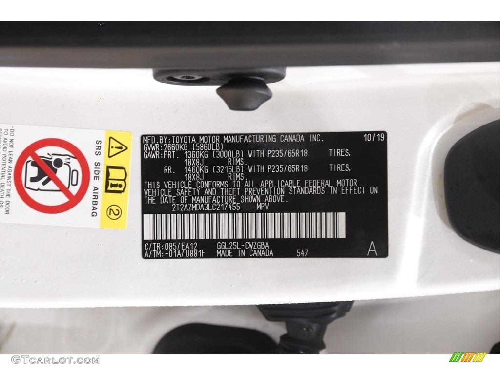 2020 RX 350 AWD - Eminent White Pearl / Birch photo #21