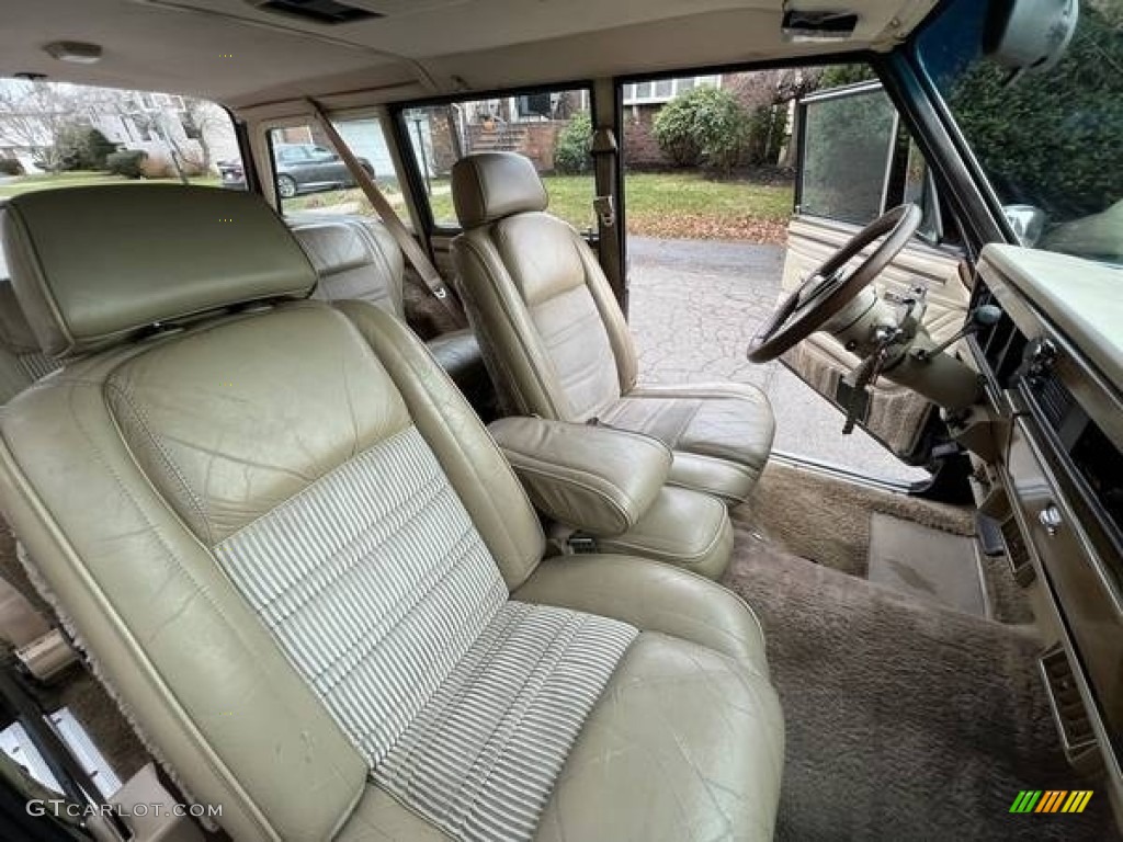 Sand Interior 1989 Jeep Grand Wagoneer 4x4 Photo #145766745