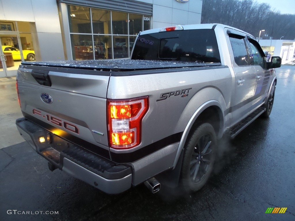 2020 F150 XLT SuperCrew 4x4 - Iconic Silver / Sport Special Edition Black/Red photo #2