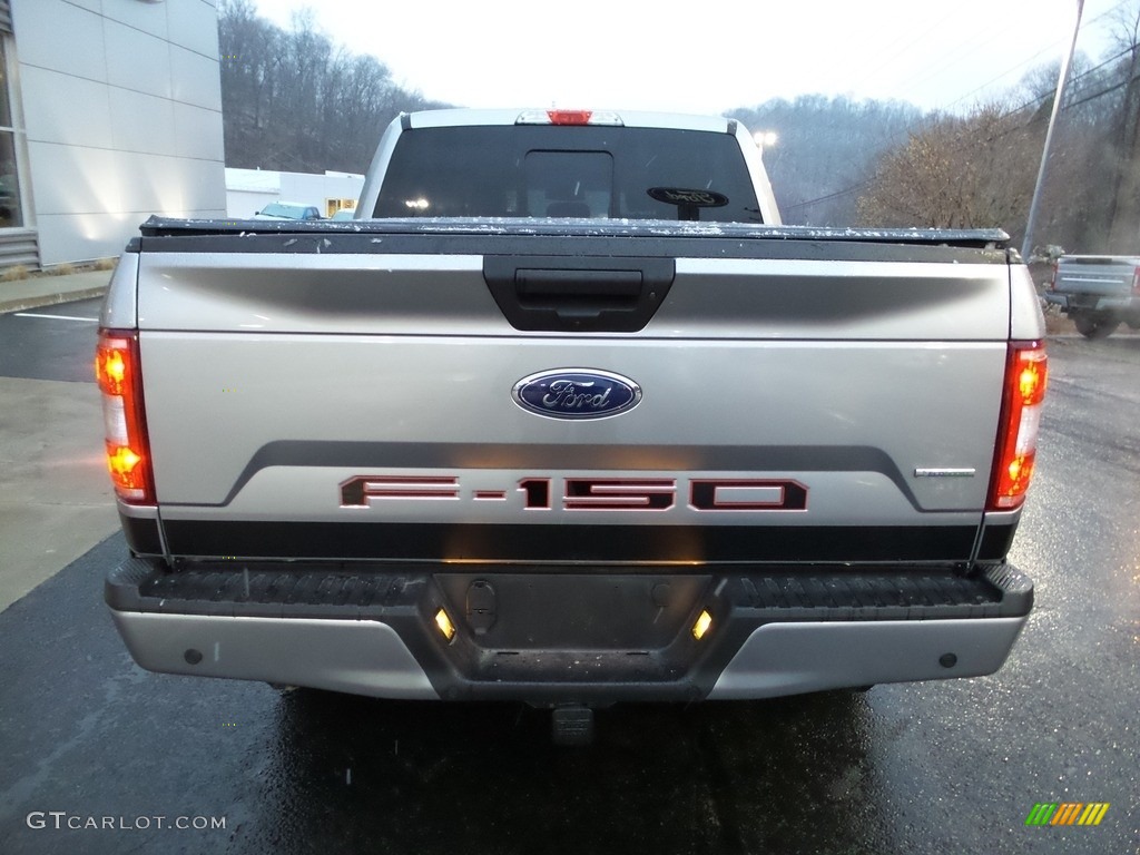 2020 F150 XLT SuperCrew 4x4 - Iconic Silver / Sport Special Edition Black/Red photo #3