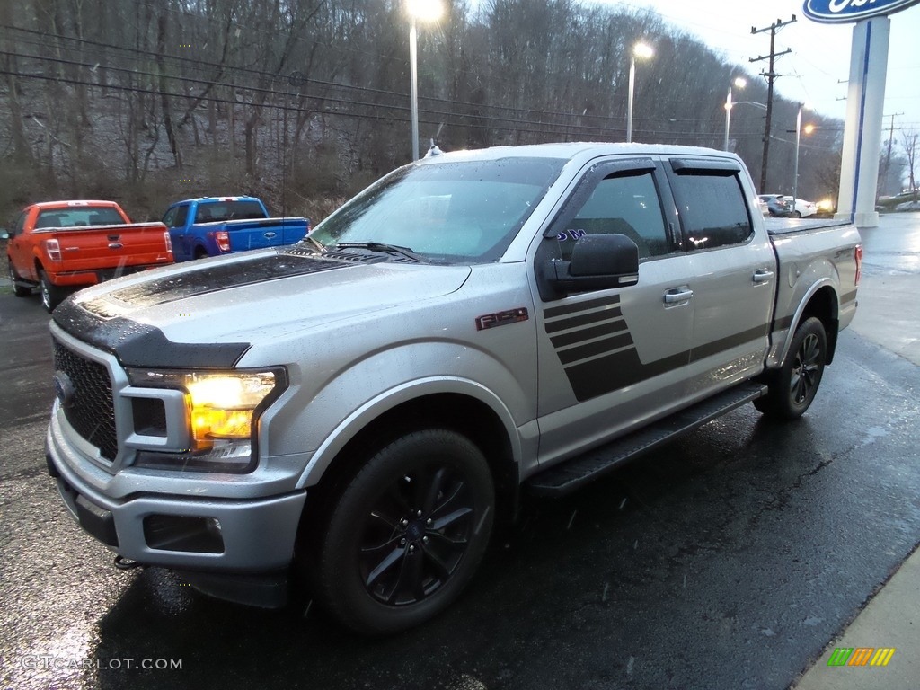 2020 F150 XLT SuperCrew 4x4 - Iconic Silver / Sport Special Edition Black/Red photo #7