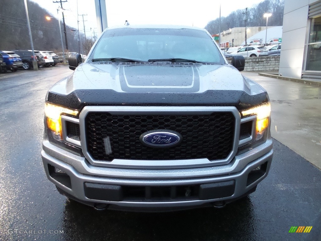 2020 F150 XLT SuperCrew 4x4 - Iconic Silver / Sport Special Edition Black/Red photo #8