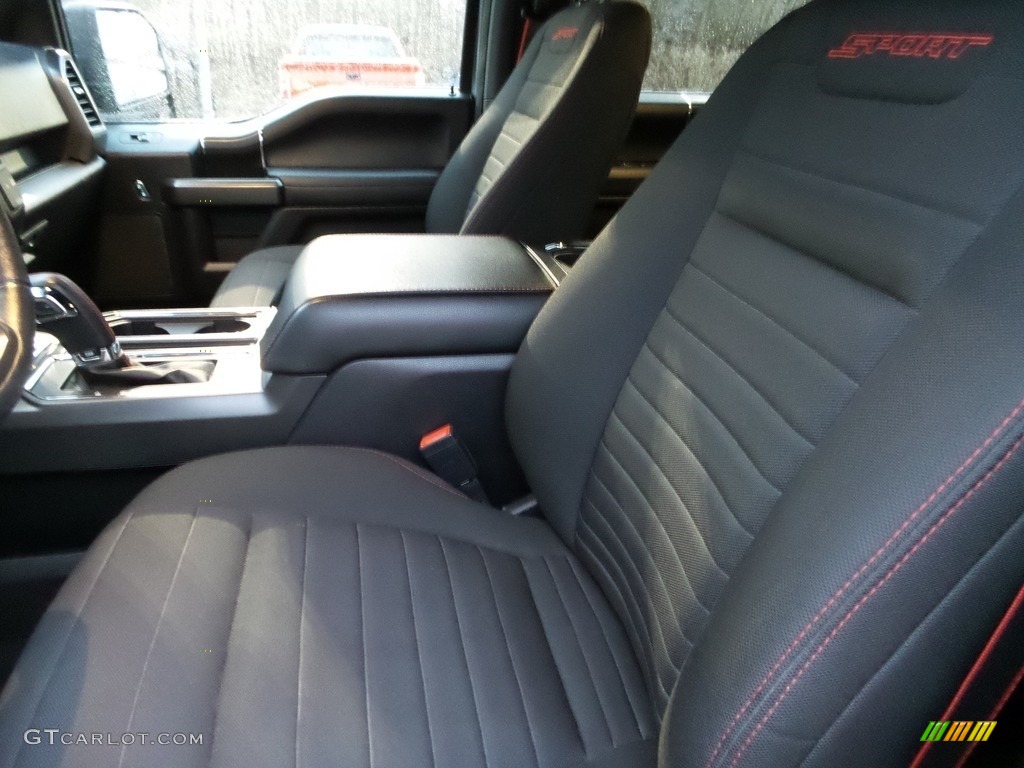 2020 F150 XLT SuperCrew 4x4 - Iconic Silver / Sport Special Edition Black/Red photo #17