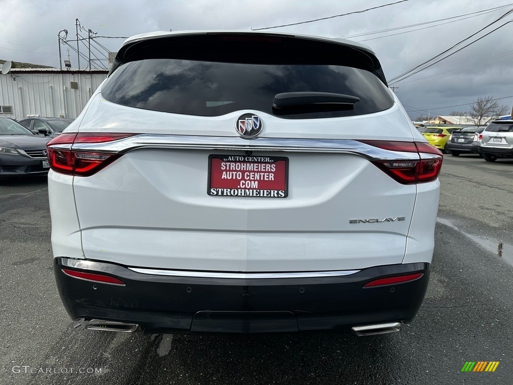 2019 Enclave Essence - Summit White / Dark Galvanized/Ebony Accents photo #5