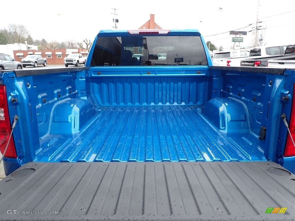 2023 Silverado 1500 Custom Crew Cab 4x4 - Glacier Blue Metallic / Jet Black photo #5