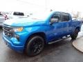 2023 Glacier Blue Metallic Chevrolet Silverado 1500 Custom Crew Cab 4x4  photo #8