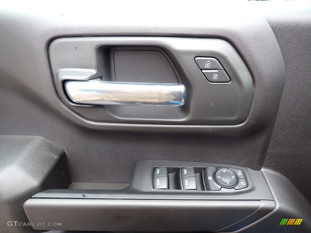 2023 Silverado 1500 Custom Crew Cab 4x4 - Glacier Blue Metallic / Jet Black photo #14