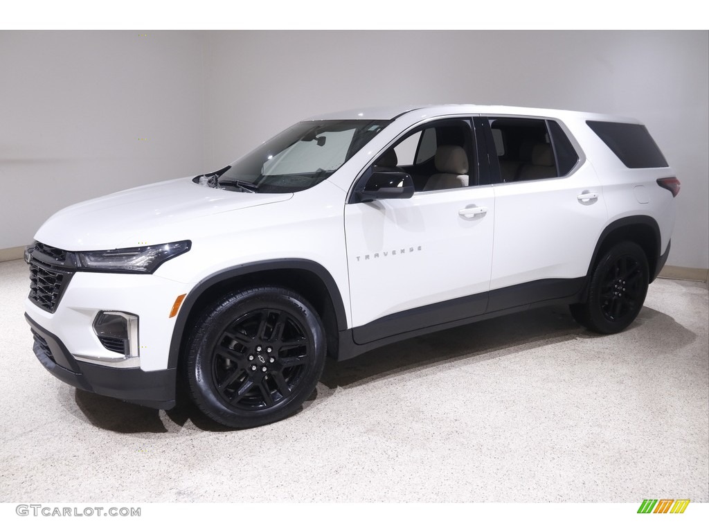 2022 Traverse LS AWD - Summit White / Jet Black/­Chai photo #3