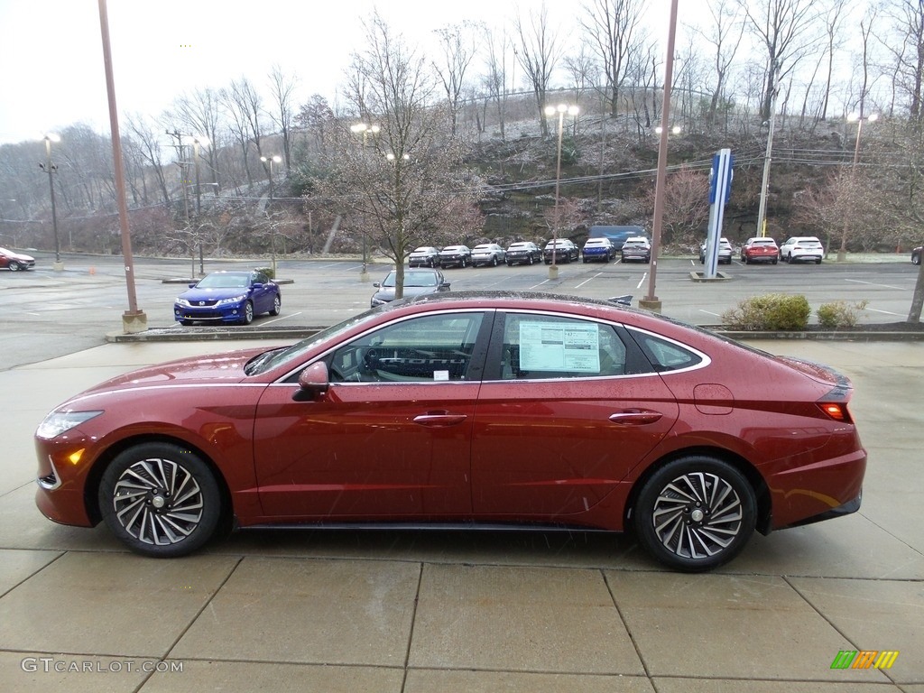 2023 Sonata Limited Hybrid - Ultimate Red / Medium Gray photo #5
