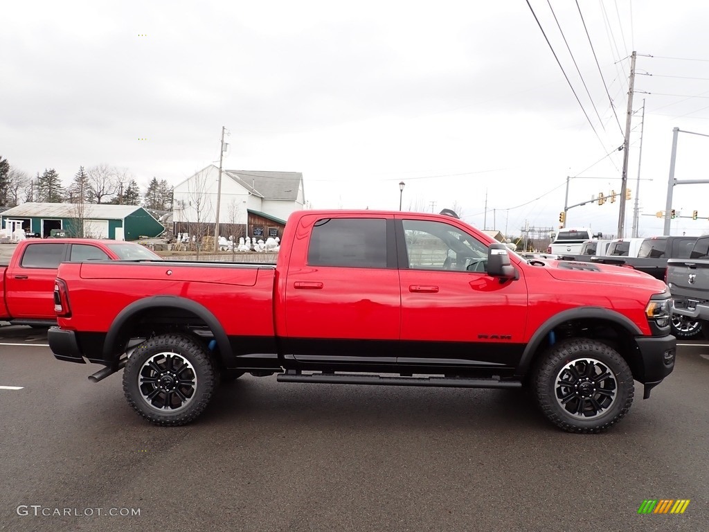2023 2500 Rebel Crew Cab 4x4 - Flame Red / Black photo #6