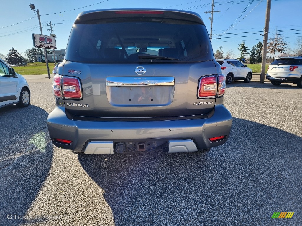 2017 Armada Platinum 4x4 - Gun Metallic / Charcoal photo #7