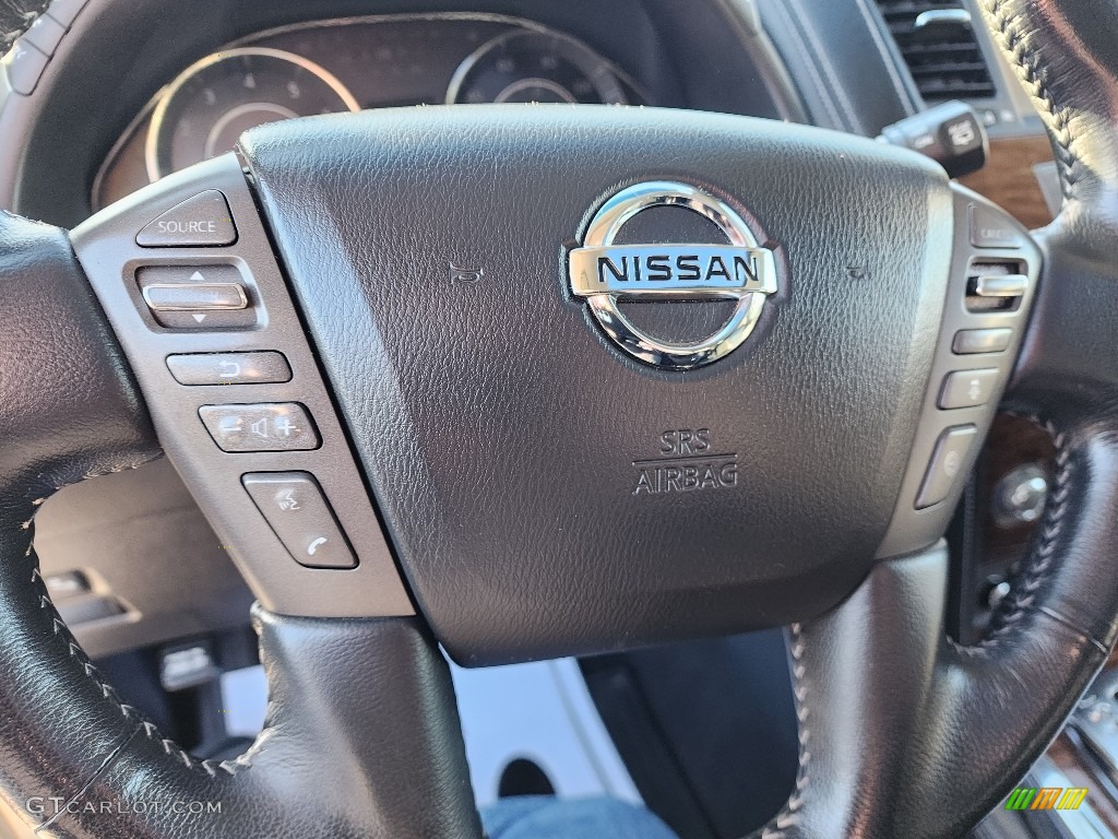 2017 Armada Platinum 4x4 - Gun Metallic / Charcoal photo #15