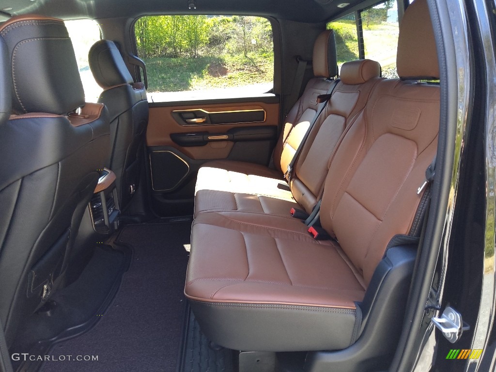 Black/New Saddle Interior 2023 Ram 1500 Long Horn Crew Cab 4x4 Photo #145770868