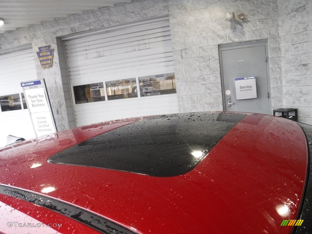 2023 Elantra Limited Hybrid - Scarlet Red Pearl / Medium Gray photo #3