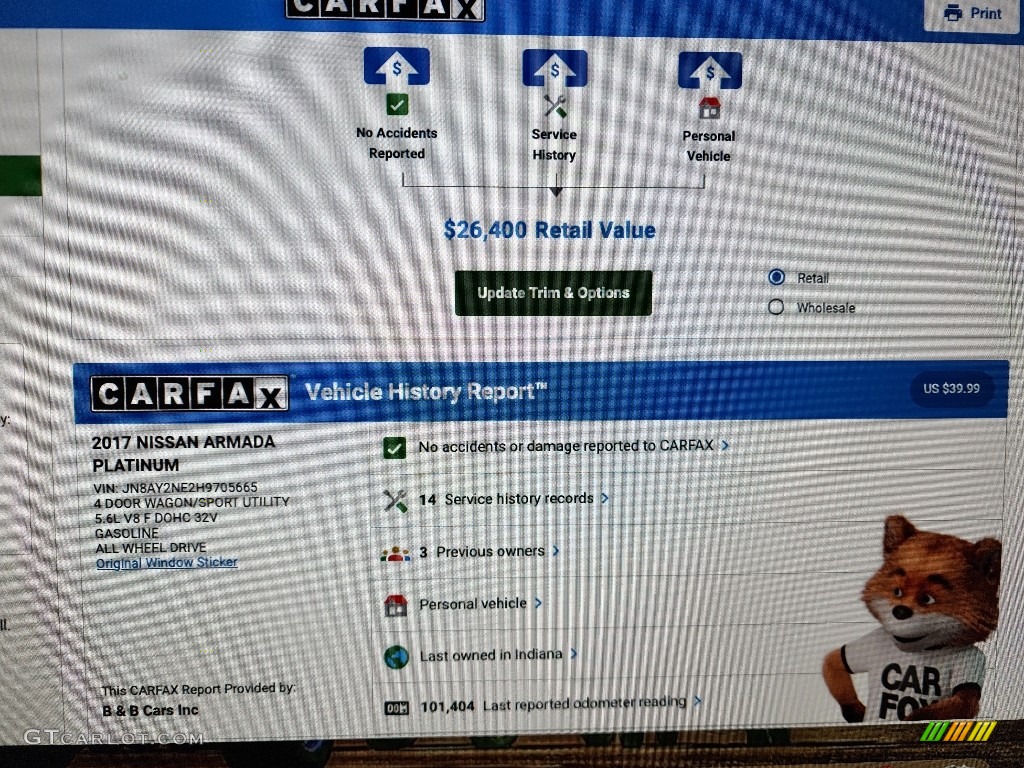 2017 Armada Platinum 4x4 - Gun Metallic / Charcoal photo #34