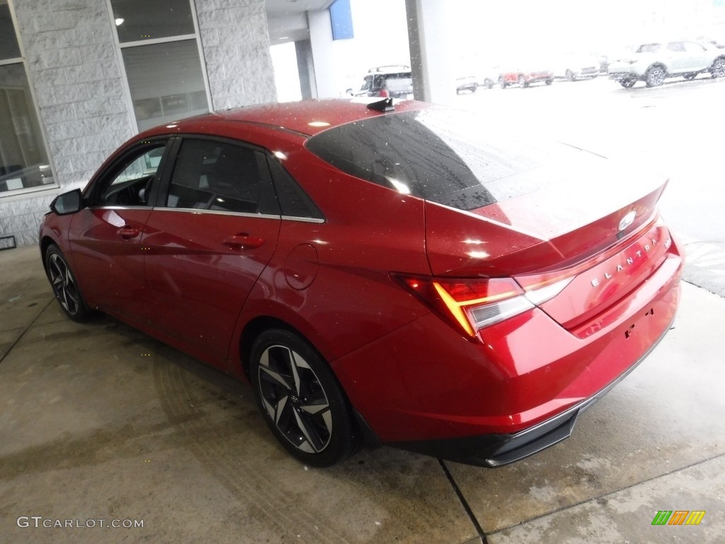 2023 Elantra Limited Hybrid - Scarlet Red Pearl / Medium Gray photo #8